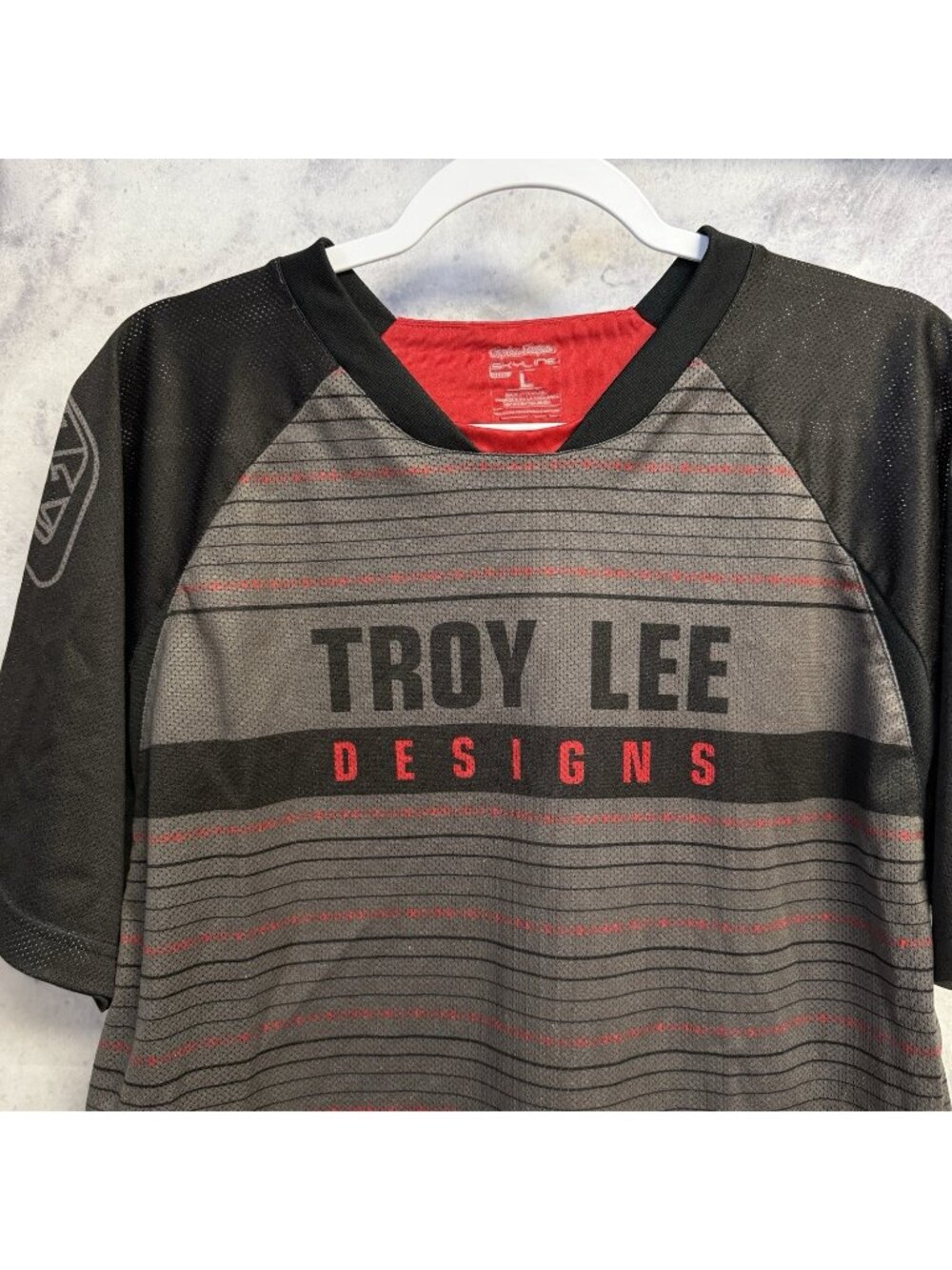 Troy Lee Designs Skyline Jersey Shirt Mens Large Motocross Racing Short Sleeve